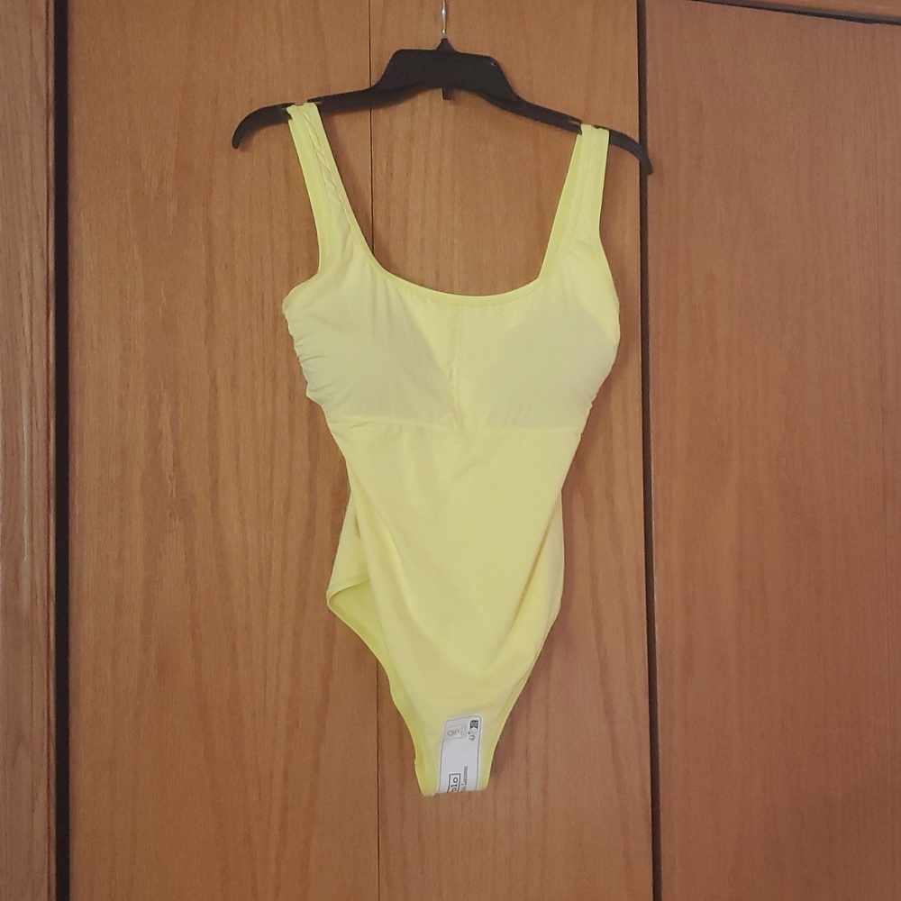 POLO RALPH LAUREN MARTINIQUE ONE PIECE SWIMSUIT / LARGE /COLOR: YELLOW - Picture 6 of 11
